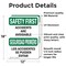 Signmission Safety Culture Sign, 12 in Width, Vinyl Decal, Rectangle, Bilingual OS-2PACK-SF-D-1218-L-10730 - alternate 6